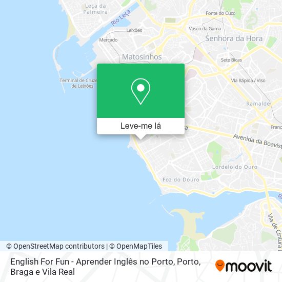 English For Fun - Aprender Inglês no Porto mapa