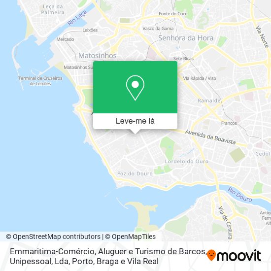 Emmaritima-Comércio, Aluguer e Turismo de Barcos, Unipessoal, Lda mapa
