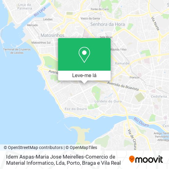 Idem Aspas-Maria Jose Meirelles-Comercio de Material Informatico, Lda mapa