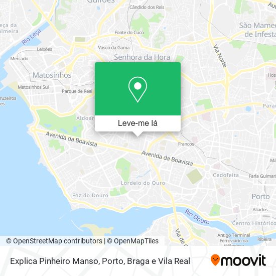 Explica Pinheiro Manso mapa