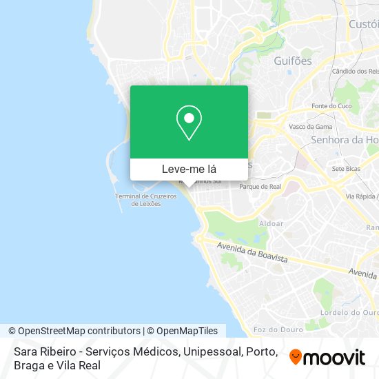 Sara Ribeiro - Serviços Médicos, Unipessoal mapa
