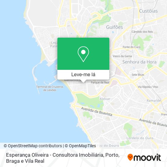 Esperança Oliveira - Consultora Imobiliária mapa