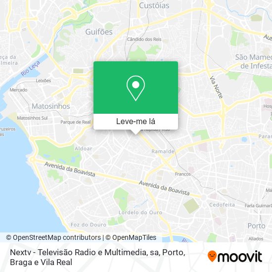 Nextv - Televisão Radio e Multimedia, sa mapa