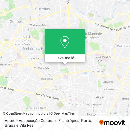Apuro - Associação Cultural e Filantrópica mapa