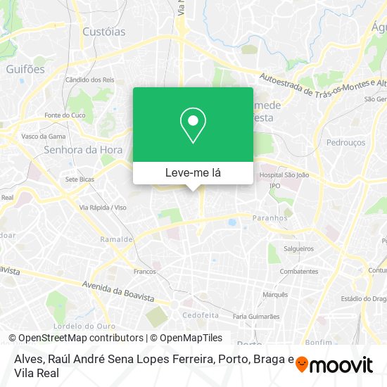 Alves, Raúl André Sena Lopes Ferreira mapa