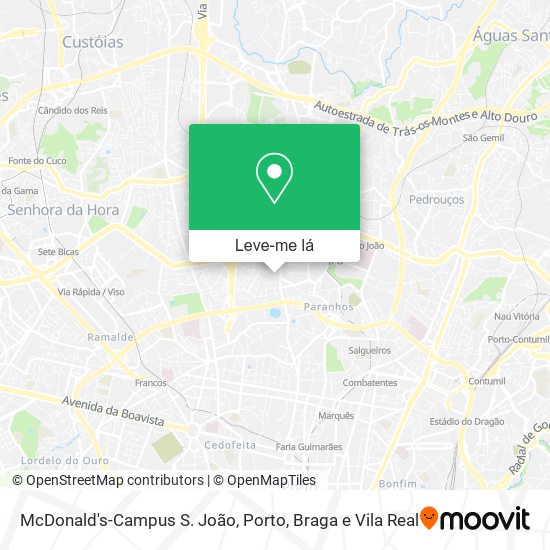 McDonald's-Campus S. João mapa