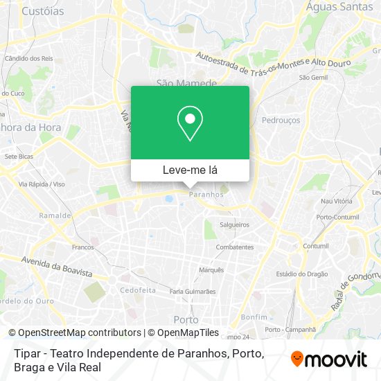 Tipar - Teatro Independente de Paranhos mapa