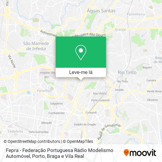 Fepra - Federação Portuguesa Rádio Modelismo Automóvel mapa