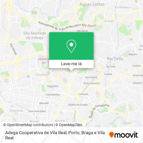 Adega Cooperativa de Vila Real mapa