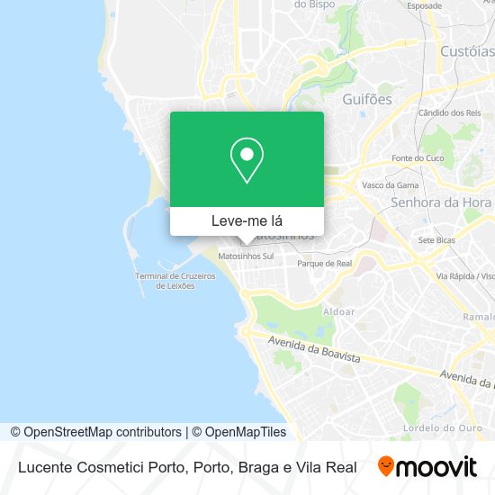 Lucente Cosmetici Porto mapa