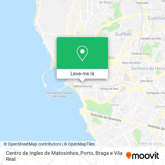 Centro de Ingles de Matosinhos mapa