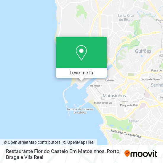 Restaurante Flor do Castelo Em Matosinhos mapa