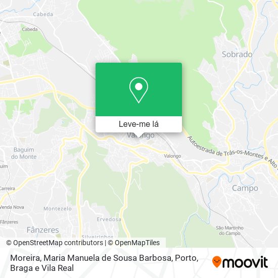 Moreira, Maria Manuela de Sousa Barbosa mapa