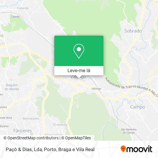 Paçô & Dias, Lda mapa