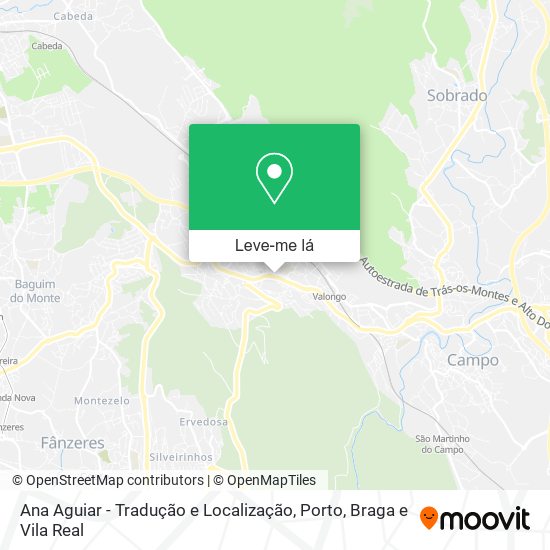 Ana Aguiar - Tradução e Localização mapa