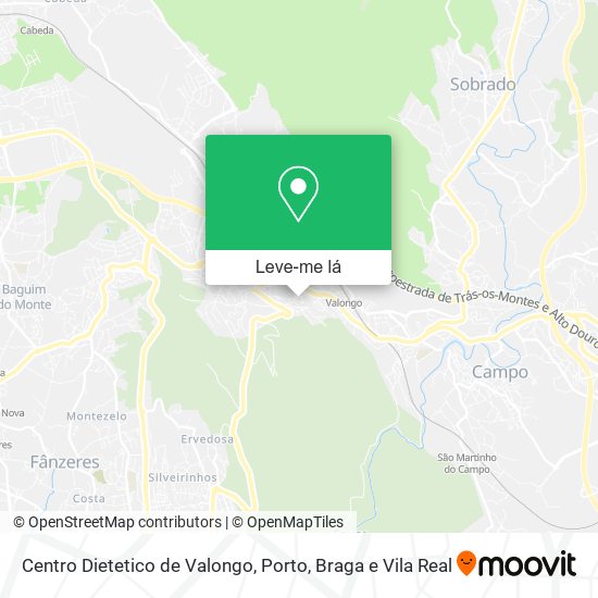 Centro Dietetico de Valongo mapa