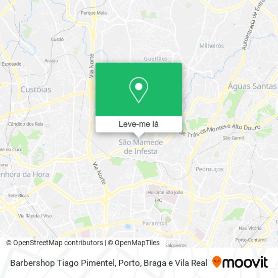Barbershop Tiago Pimentel mapa