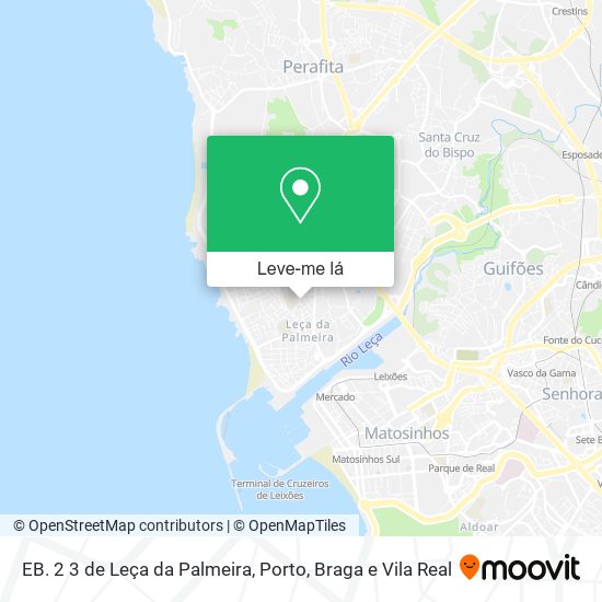 EB. 2 3 de Leça da Palmeira mapa