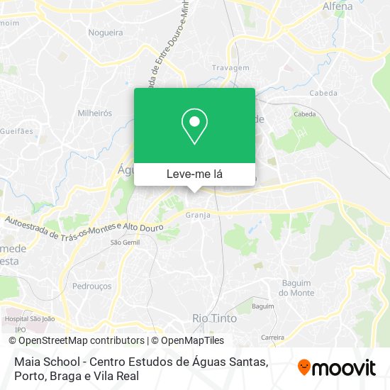 Maia School - Centro Estudos de Águas Santas mapa