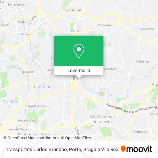 Transportes Carlos Brandão mapa