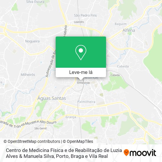 Centro de Medicina Física e de Reabilitação de Luzia Alves & Manuela Silva mapa