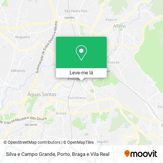 Silva e Campo Grande mapa