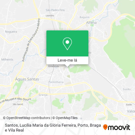 Santos, Lucília Maria da Glória Ferreira mapa