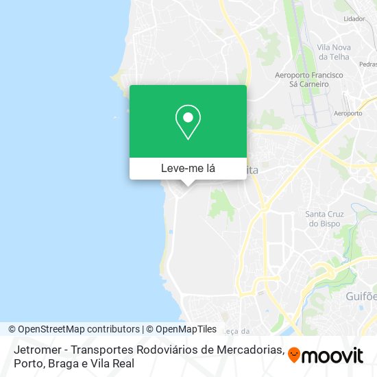 Jetromer - Transportes Rodoviários de Mercadorias mapa