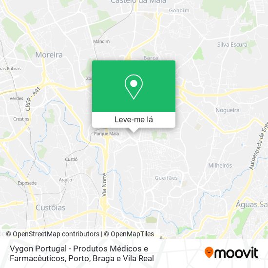 Vygon Portugal - Produtos Médicos e Farmacêuticos mapa