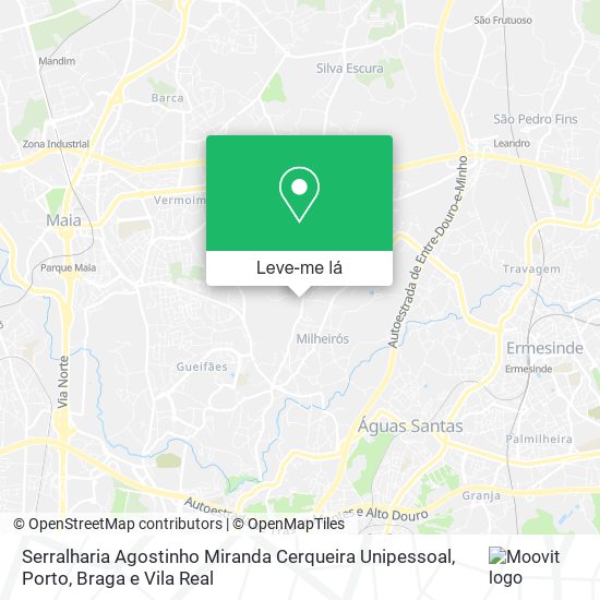Serralharia Agostinho Miranda Cerqueira Unipessoal mapa