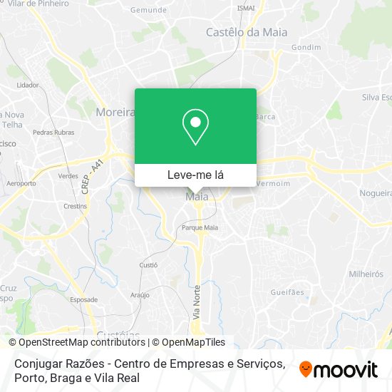 Conjugar Razões - Centro de Empresas e Serviços mapa