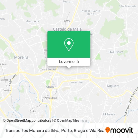 Transportes Moreira da Silva mapa