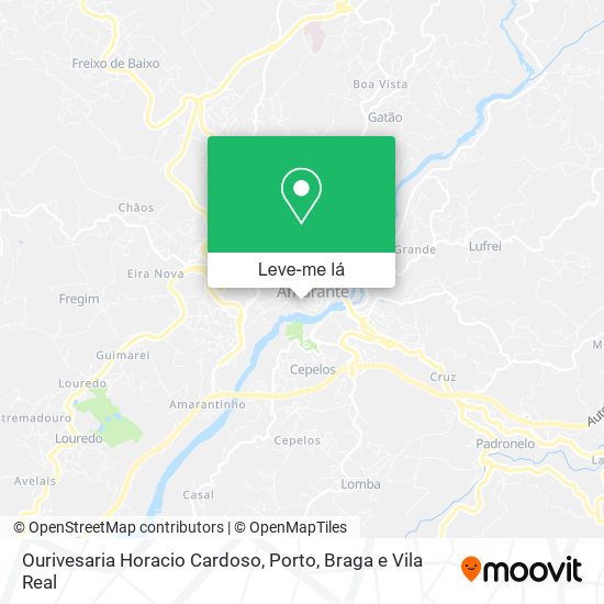 Ourivesaria Horacio Cardoso mapa