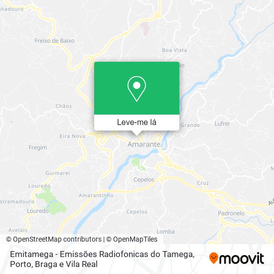 Emitamega - Emissões Radiofonicas do Tamega mapa