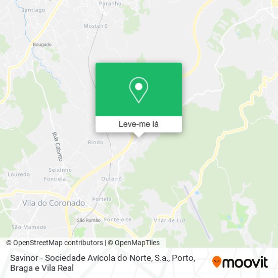 Savinor - Sociedade Avícola do Norte, S.a. mapa