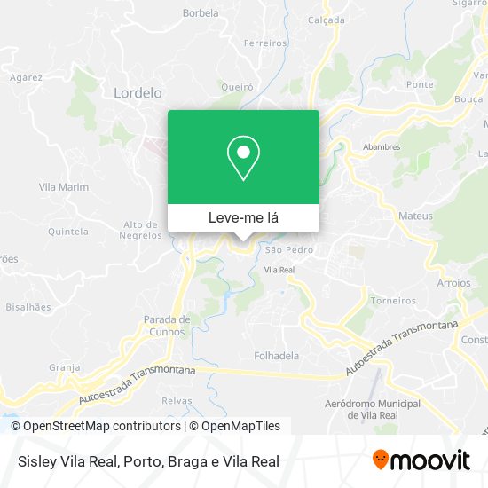 Sisley Vila Real mapa