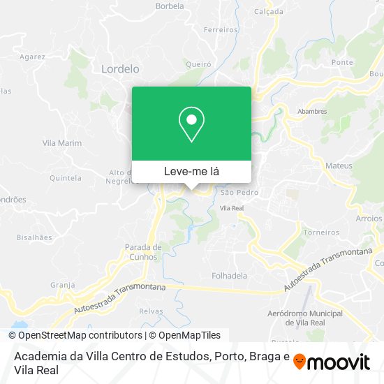 Academia da Villa Centro de Estudos mapa