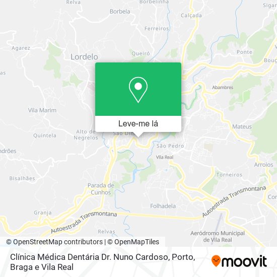 Clínica Médica Dentária Dr. Nuno Cardoso mapa