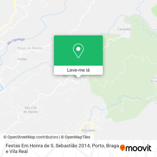 Festas Em Honra de S. Sebastião 2014 mapa