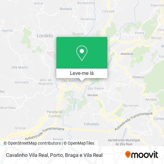 Cavalinho Vila Real mapa