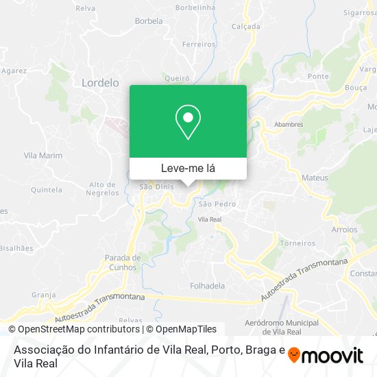 Associação do Infantário de Vila Real mapa