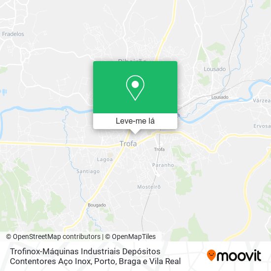 Trofinox-Máquinas Industriais Depósitos Contentores Aço Inox mapa