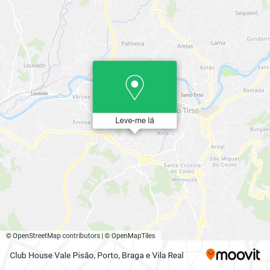 Club House Vale Pisão mapa