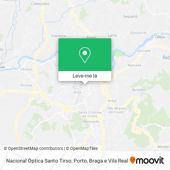 Nacional Óptica Santo Tirso mapa