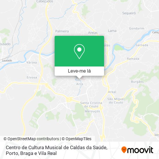 Centro de Cultura Musical de Caldas da Saúde mapa