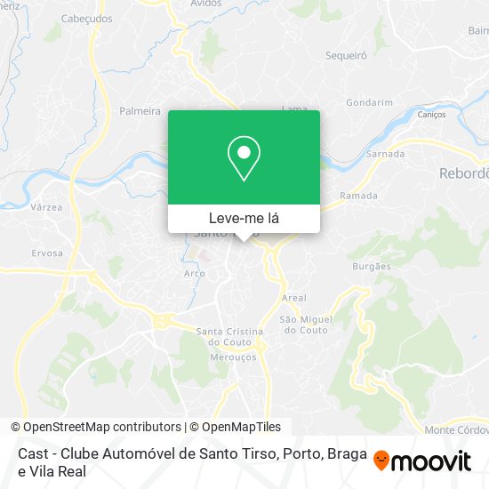 Cast - Clube Automóvel de Santo Tirso mapa