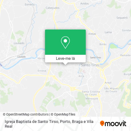 Igreja Baptista de Santo Tirso mapa