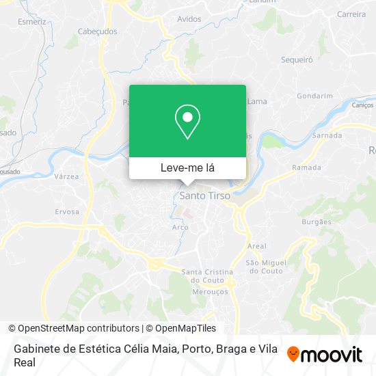 Gabinete de Estética Célia Maia mapa