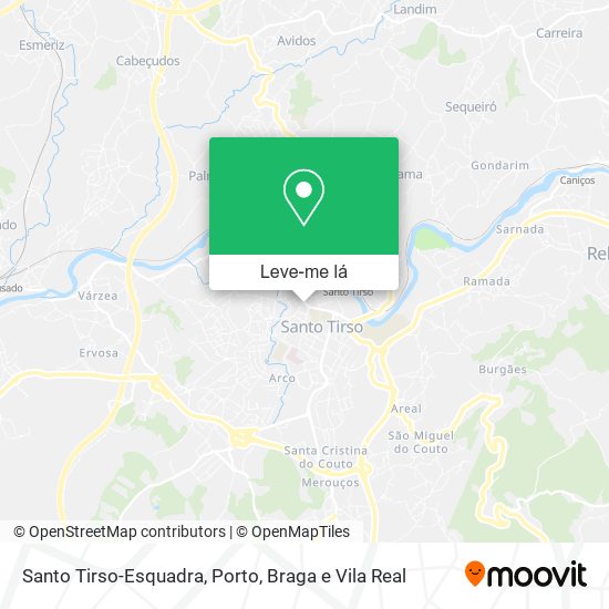 Santo Tirso-Esquadra mapa