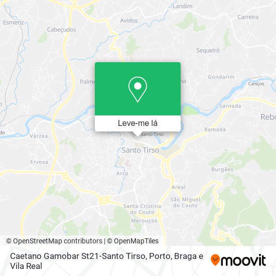 Caetano Gamobar St21-Santo Tirso mapa